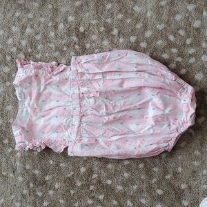 Egg by Susan Lazar - Pink & White Checked/Dotted Onsie | 24M